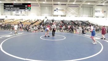 155 lbs Semifinal - Lane Gebo, Carthage Wrestling Association vs Brady McFarland, Club Not Listed