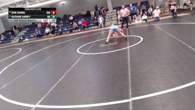 125 lbs 1st Place Match - Zoe Gabel, Pikes Peak Warriors vs Sloane Abbey, Kearney Matcats