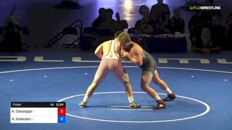 285 lbs Final - Anthony Cassioppi, Illinois vs Austin Emerson, Michigan