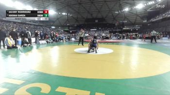 Boys 3A 144 lbs Semifinal - Jacoby Rodriguez, Hermiston vs Adonai Garza, Kent Meridian