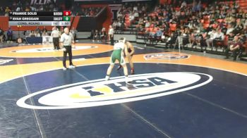 1A 190 lbs Cons. Round 1 - Evan Greggain, Coal City vs Frankie Solis, Marengo