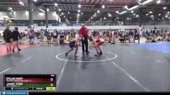 106 lbs Round 5 (6 Team) - Dylan Hart, WILDCAT WRESTLING CLUB vs James Todd, 84 ATHLETES