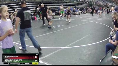 65 lbs Quarterfinals (8 Team) - Brooklynn White, Kansas Aqua Lizard vs Audrey Eller, Utah