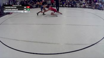 123 lbs Champ. Round 2 - Zaiyahn Ornelas, Team Zapas Wrestling Club vs Jaxzon Matteo, Norfolk Wrestling Club