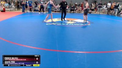 136 lbs Quarterfinal - Pierce Bilyeu, Team Aggression Wrestling Club vs Gavin Frei, Askeo International Mat Club