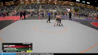 105 lbs Cons. Round 1 - Chance Mattox, Ascend Wrestling Academy vs Scott Herren, Hawk Mat Club