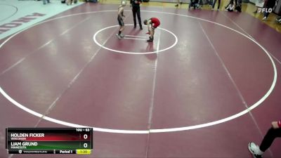 63 lbs 5th Place Match - Holden Ficker, Wisconsin vs Liam Grund, Minnesota