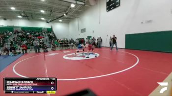 132 lbs Quarterfinal - Jeramiah Musbach, Green River Grapplers Wrestling vs Bennett Sanford, Greybull Basin Athletic Club