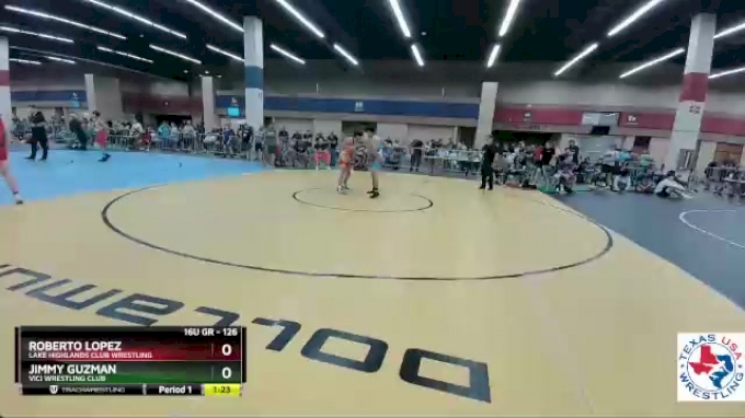 126 lbs Semifinal - Roberto Lopez, Lake Highlands Club Wrestling vs ...