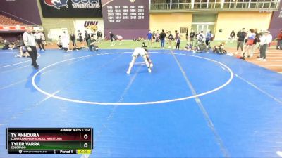 132 lbs Cons. Round 4 - Tyler Varra, Colorado vs Ty Annoura, Clear Lake High School Wrestling