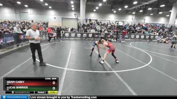 98 lbs Cons. Semi - Adam Carey, IA vs Lucas Barrios, FL