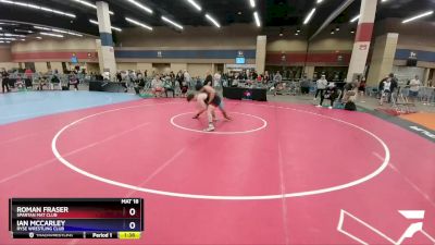 215 lbs Semifinal - Roman Fraser, Spartan Mat Club vs Ian McCarley, Ryse Wrestling Club