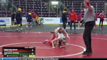 102 lbs Cons. Round 3 - Brennan Zimmer, SVEC vs Drayton DeKay, Waverly Sr HS