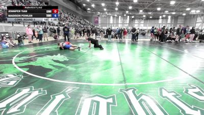 120 lbs Cons. Round 3 - Jennifer Tian, Cheney Blackhawk Wrestling Club vs Madison Fowler, Thunder Mountain Wrestling Club