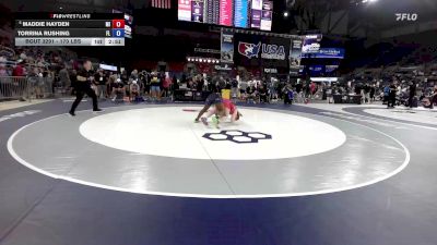 170 lbs Cons. Sub-semis - Maddie Hayden, MI vs TorRina Rushing, FL