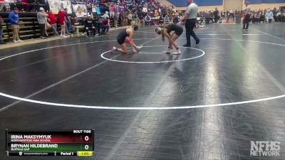 1 - 113 lbs Cons. Round 2 - Brynan Hildebrand, Buffalo Gap vs Irina Maksymyuk, Northampton High School