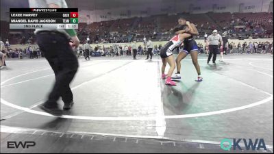 138 lbs 2nd Place - Lexee Harvey, CacheWrestlingClub vs Miangel Davis Jackson, Team Tulsa Wrestling Club