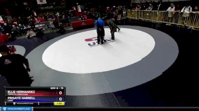 75 lbs Round 2 - Ellie Hernandez, Trifecta Wrestling vs Prisayis Harrell, LAWC