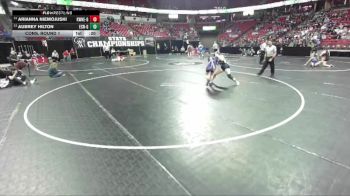 Girls 152 lbs Cons. Round 1 - Aubrey Hilton, Eau Claire North-Girls vs Arianna Niemojuski, Kewaunee-Girls