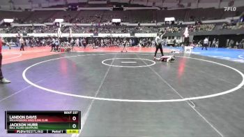 Rookie K-2 56 Cons. Round 2 - Landon Davis, Williamsburg Wrestling Club vs Jackson Hurr, Bull Island Grappling