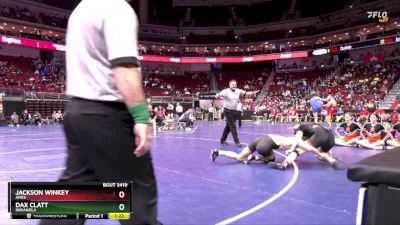 3A-175 lbs Quarterfinal - Dax Clatt, Indianola vs Jackson Winkey, Ames