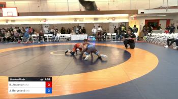70 kg Quarterfinal - Bryce Parker Andonian, USA vs Jakob Oliver Bergeland, USA