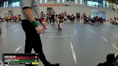 72 lbs Round 5 (6 Team) - Garrett Raley, Python Pit vs Liam Miller, Riverdale WC