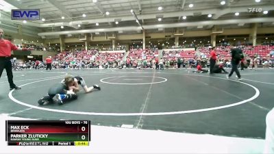 76 lbs Quarterfinal - Parker Zluticky, Kansas Young Guns vs Max Eck, Brawlers