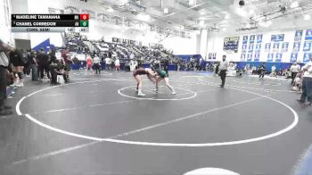 130 lbs Cons. Semi - Chanel Corredor, Aliso Niguel vs Madeline Tamanaha, Mark Keppel