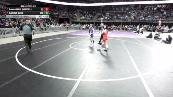 Champ. Round 1 - Savannah Rondell, Rapid City Central vs Danika Juhl, Garretson