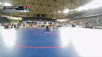 Girls 2A 110 lbs 5th Place Match - Crystal Perez, Quincy (Girls) vs Brooklyn Hillman, Othello (Girls)