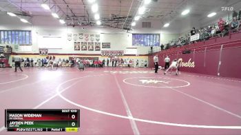 126 lbs Champ. Round 1 - Mason Wideman, FH CENTRAL vs Jayden Peek, RAY-PEC