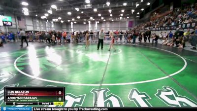 64 lbs Quarterfinal - Addilynn Barajas, Scrap Yard Garage Wrestling vs Elin Rolston, Flathead Valley WC