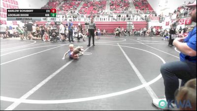 40 lbs Semifinal - Barlow Schubert, Chandler Takedown Club vs Lochlan Dixon, Noble Takedown Club
