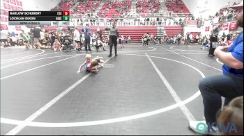 40 lbs Semifinal - Barlow Schubert, Chandler Takedown Club vs Lochlan Dixon, Noble Takedown Club