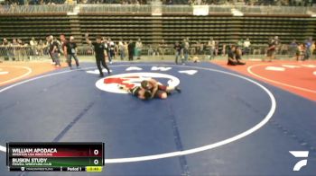 117 lbs Cons. Semi - William Apodaca, Riverton USA Wrestling vs Buskin Study, Powell Wrestling Club