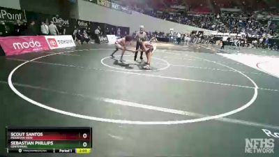 5A-120 lbs Champ. Round 1 - Scout Santos, Mountain View vs Sebastian Phillips, Centennial