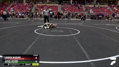 67 lbs Cons. Round 5 - Landon Wagner, Olathe Raptor Wrestling Club vs Jaxon Jacobs, Hays Wrestling Club