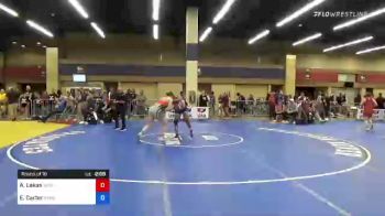 76 kg Round Of 16 - Ashley Lekas, Texas Pride Wrestling Club vs Emma Carter, Kansas City Wrestling Club