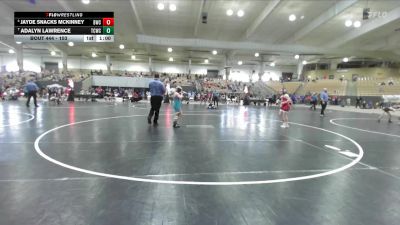 103 lbs Cons. Round 3 - Jayde Snacks McKinney, Buccaneer Wrestling Club vs Adalyn Lawrence, Stars Wrestling Club