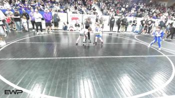 55 lbs Consi Of 8 #2 - Gregory Barker III, Berryhill Wrestling Club vs River Lee, Bristow Elementary Wrestling Club