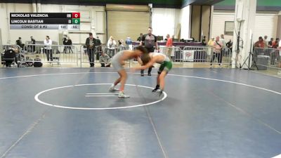 128 lbs Consi Of 8 #2 - Nickolas Valencia, NM vs Lincoln Bastian, ID