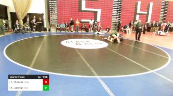 145 lbs Quarterfinal - Elena Thomas, Carver vs Ksenia Gorman, King Philip