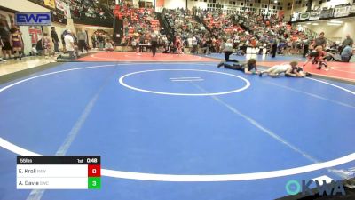 55 lbs Quarterfinal - Elijah Kroll, Raw Wrestling Club vs Achilles Davie, Salina Wrestling Club