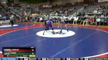 4A 132 lbs Quarterfinal - Gabriel Langley, Arkadelphia vs Logan Fisher, Ashdown