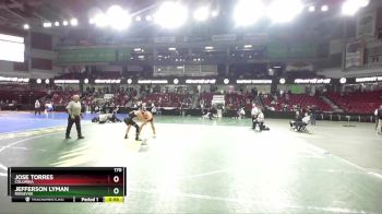 170 lbs 7th Place Match - Jefferson Lyman, Ridgevue vs Jose Torres, Columbia