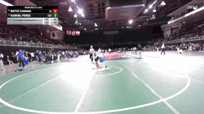144 lbs Champ. Round 2 - Samuel Perez, Sierra vs Bryce Camara, Elk Grove