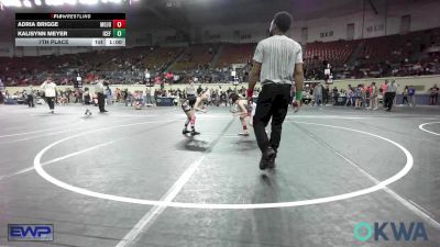 57 lbs 7th Place - Adria Brigge, Mojo Grappling Academy vs Kalisynn Meyer, Icefighter U