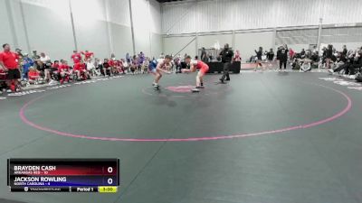 144 lbs Quarterfinals (8 Team) - Brayden Cash, Arkansas Red vs Jackson Rowling, North Carolina