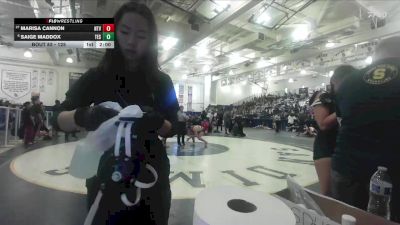 125 lbs Champ. Round 1 - Marisa Cannon, Redondo Union vs Saige Maddox, Tesoro